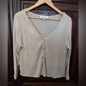 Laundry by Shelli Segal Cardigan & Cami Set